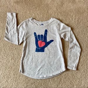 Old Navy Graphic Long Sleeve Tee